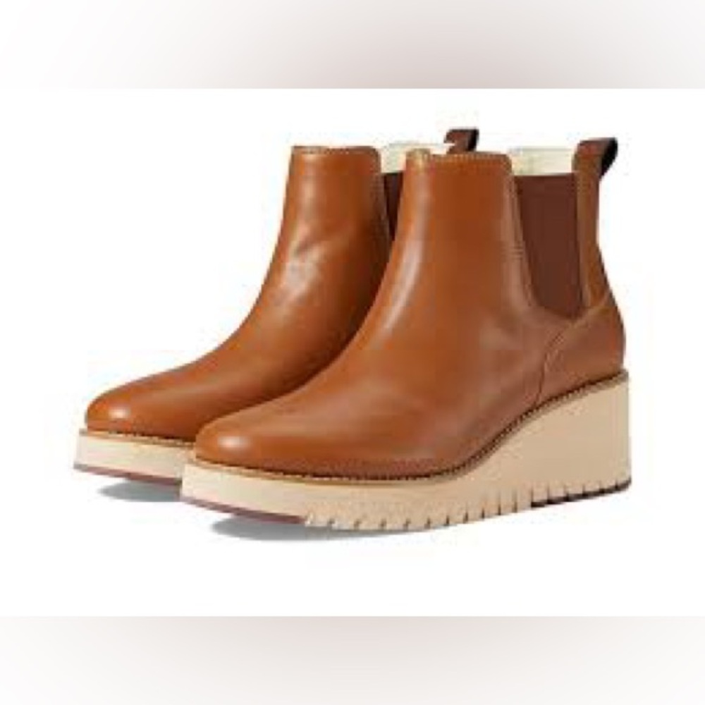 Cole Haan Zerogrand Waterproof City Wedge Bootie ~ Size 8